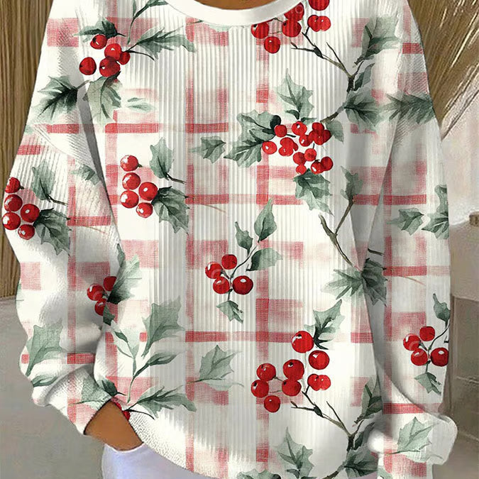 Зорница - Коледна блуза с мотив на светулки