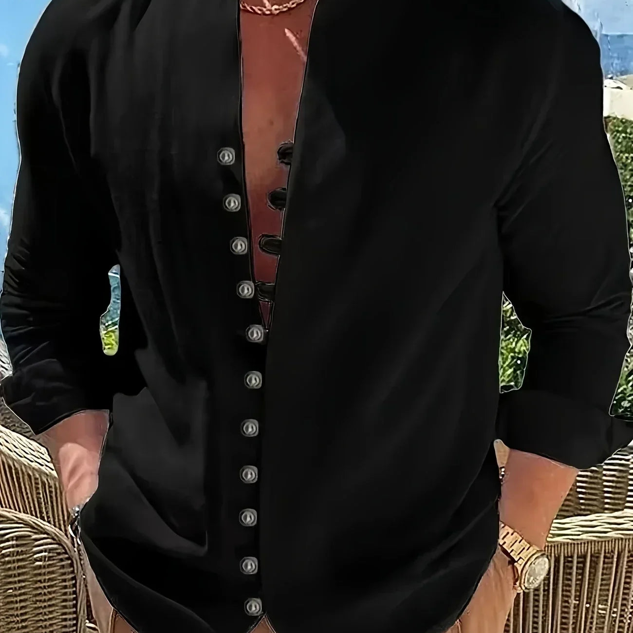 Орфей - Лека памучна риза с дълги ръце