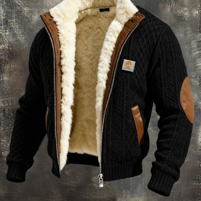 Борислав - Ретроирано текстурно плетено яке