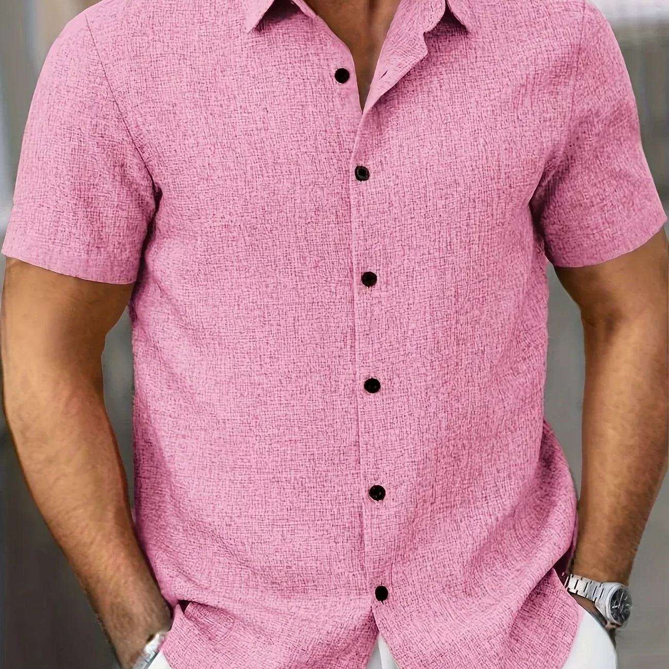 Здравчо - Лека риза с къс ръкав от лен