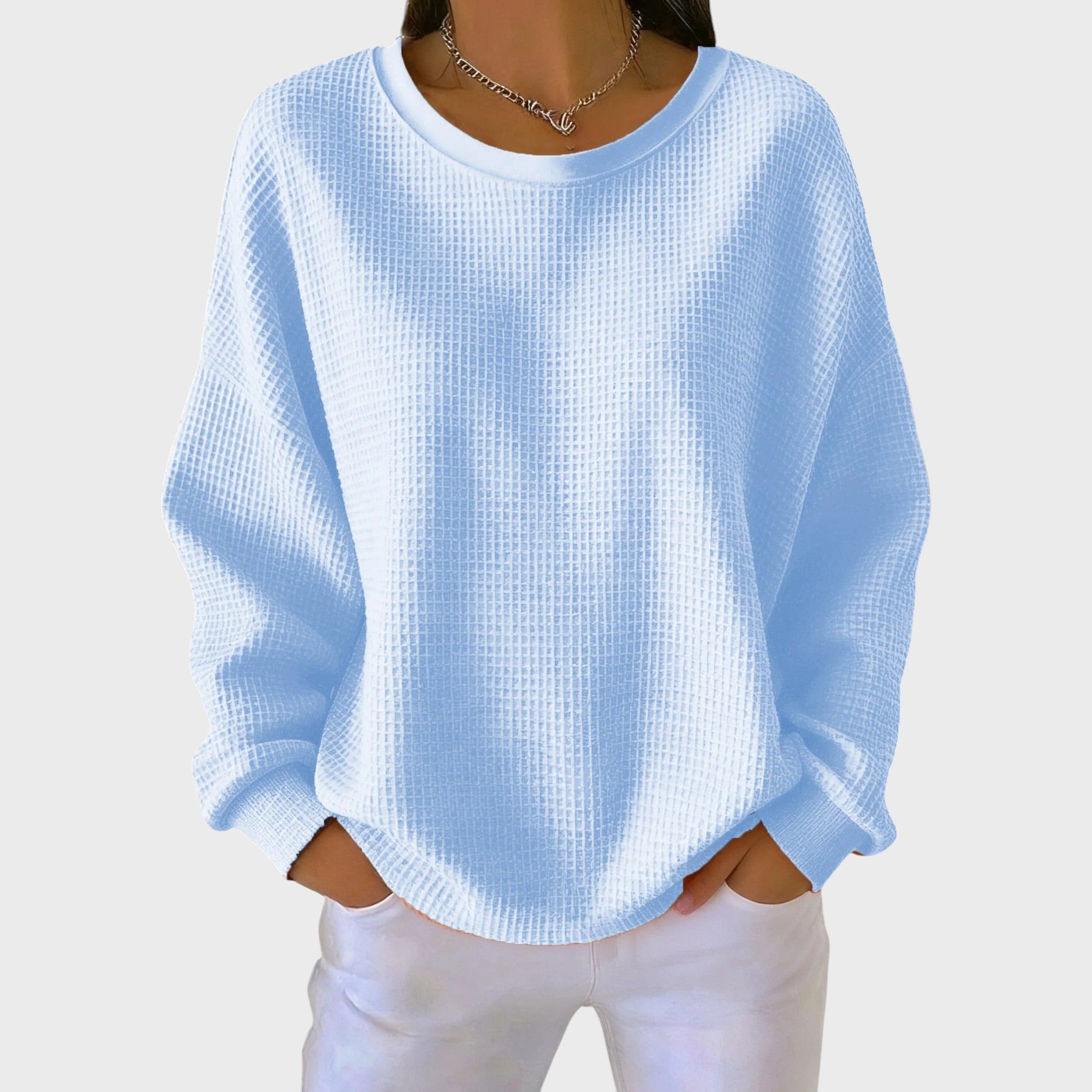 Емилия - Мъжка блуза с релефна плетка