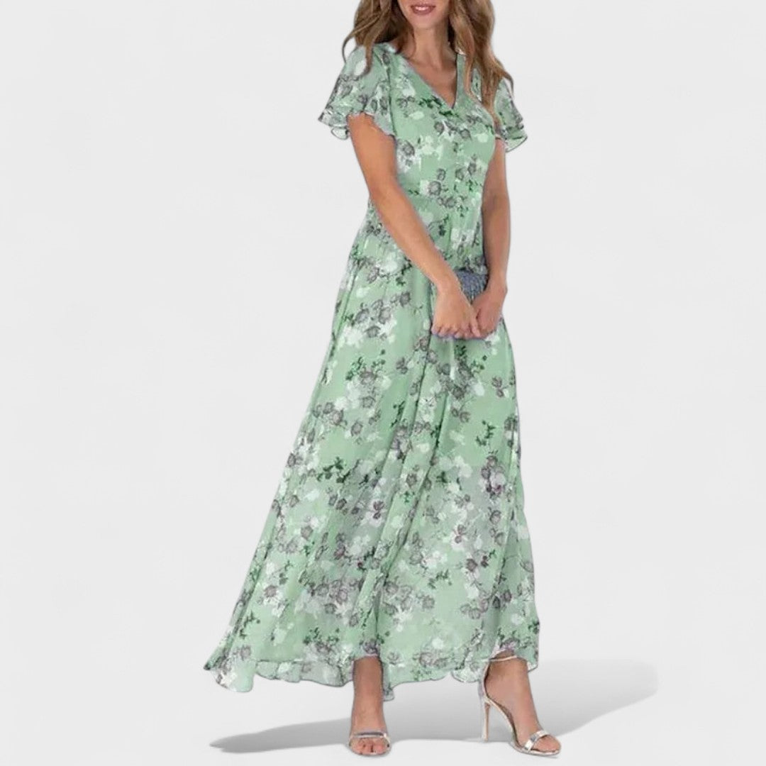 Мила - Луксозна дълга рокля с елегантен крой