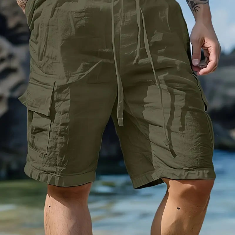 Цветан - Къси дишащи панталони с еластична талия