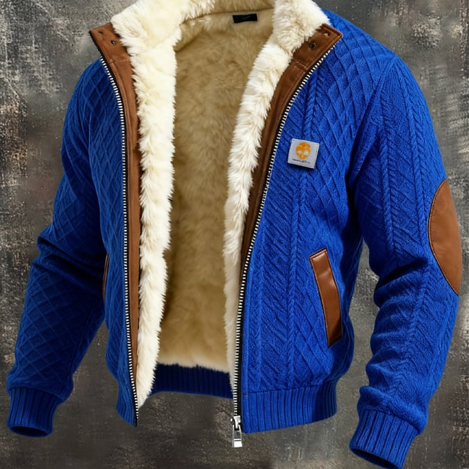 Борислав - Ретроирано текстурно плетено яке