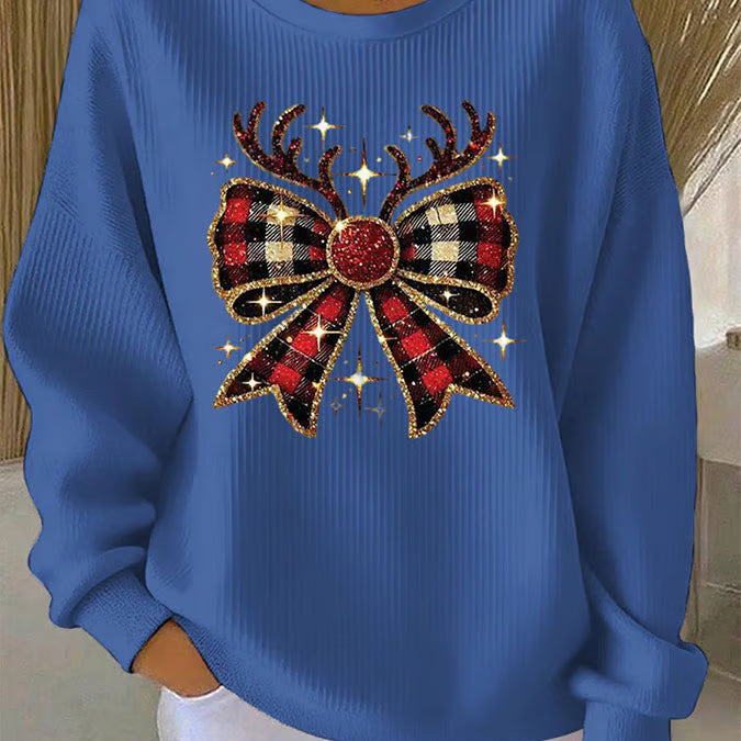 Зорница - Коледен пуловер с мотив на възел