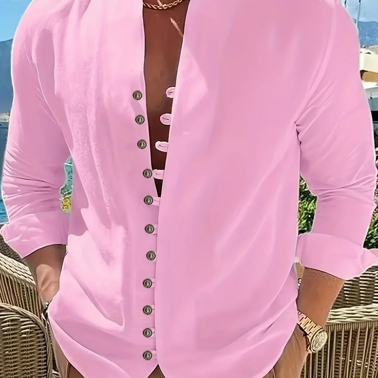 Орфей - Лека памучна риза с дълги ръце