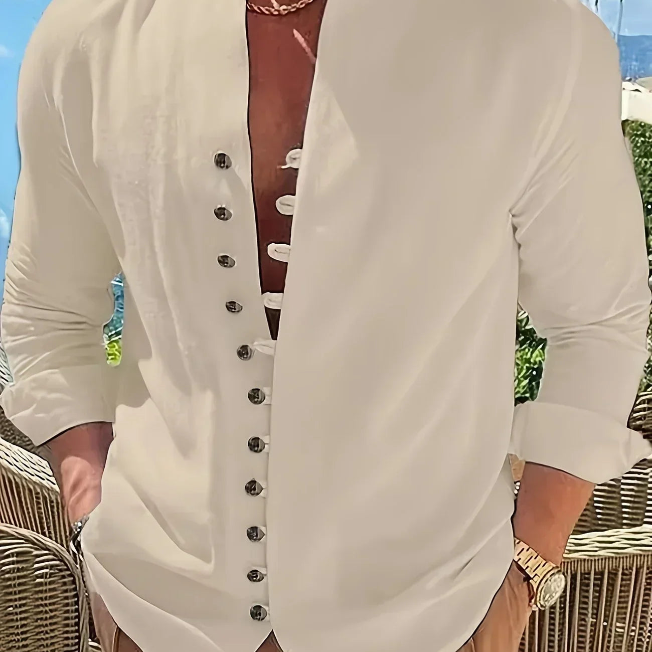 Орфей - Лека памучна риза с дълги ръце