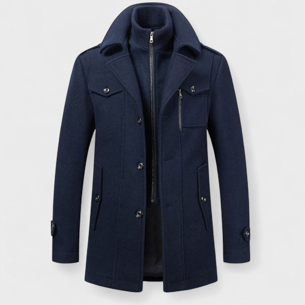 Анджело™ | Топъл и елегантен мъжки палто