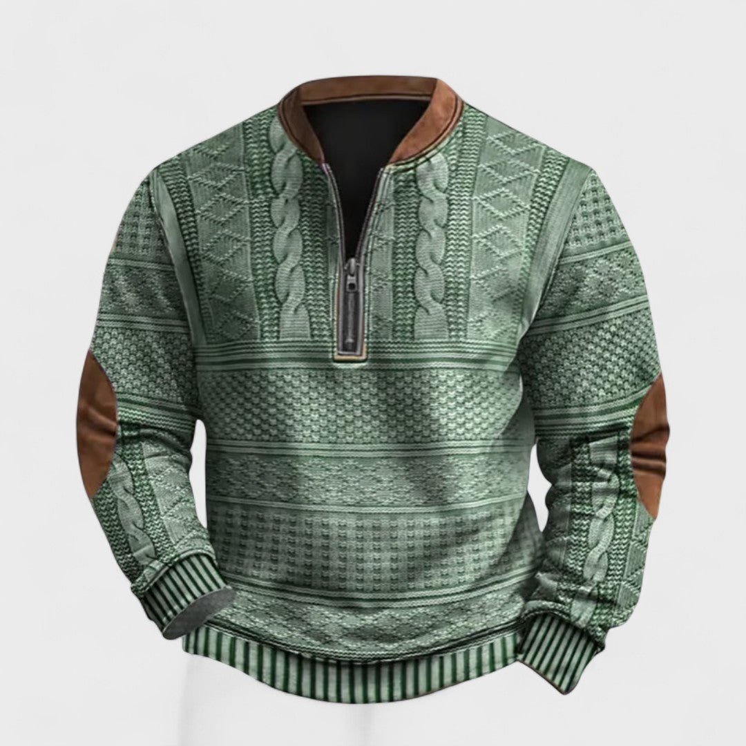 Антон плетено яке с цип