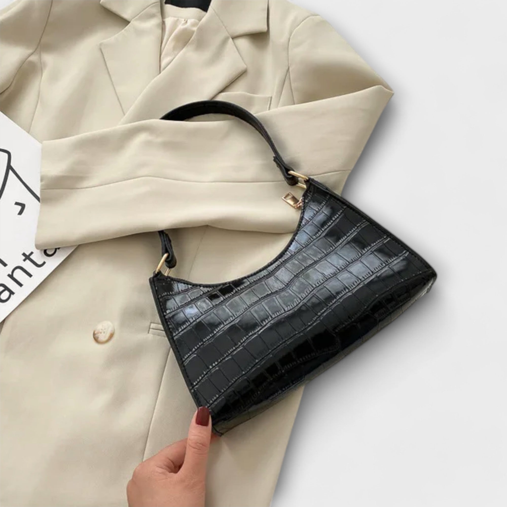 Бернарда - Блестяща Кожна Чанта