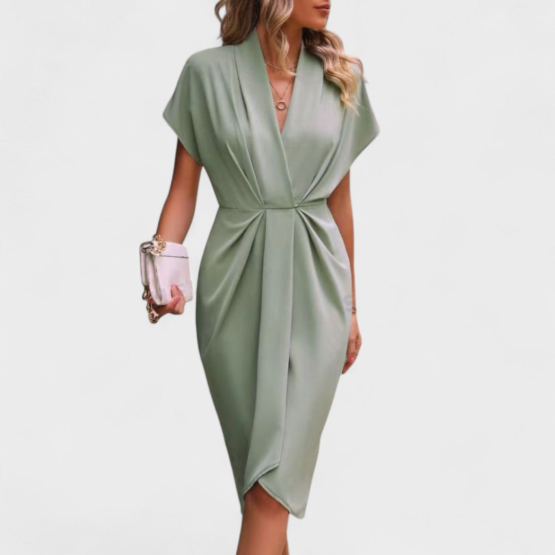 Тихана - Елегантна миди рокля 