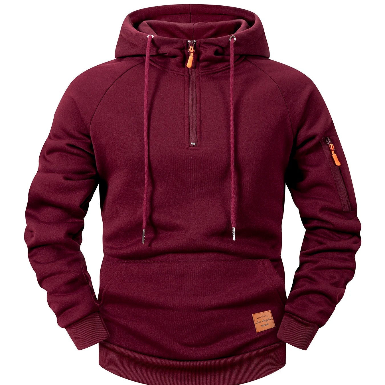 Мартин - Спортен Суитшърт с Качулка и Къс Цип