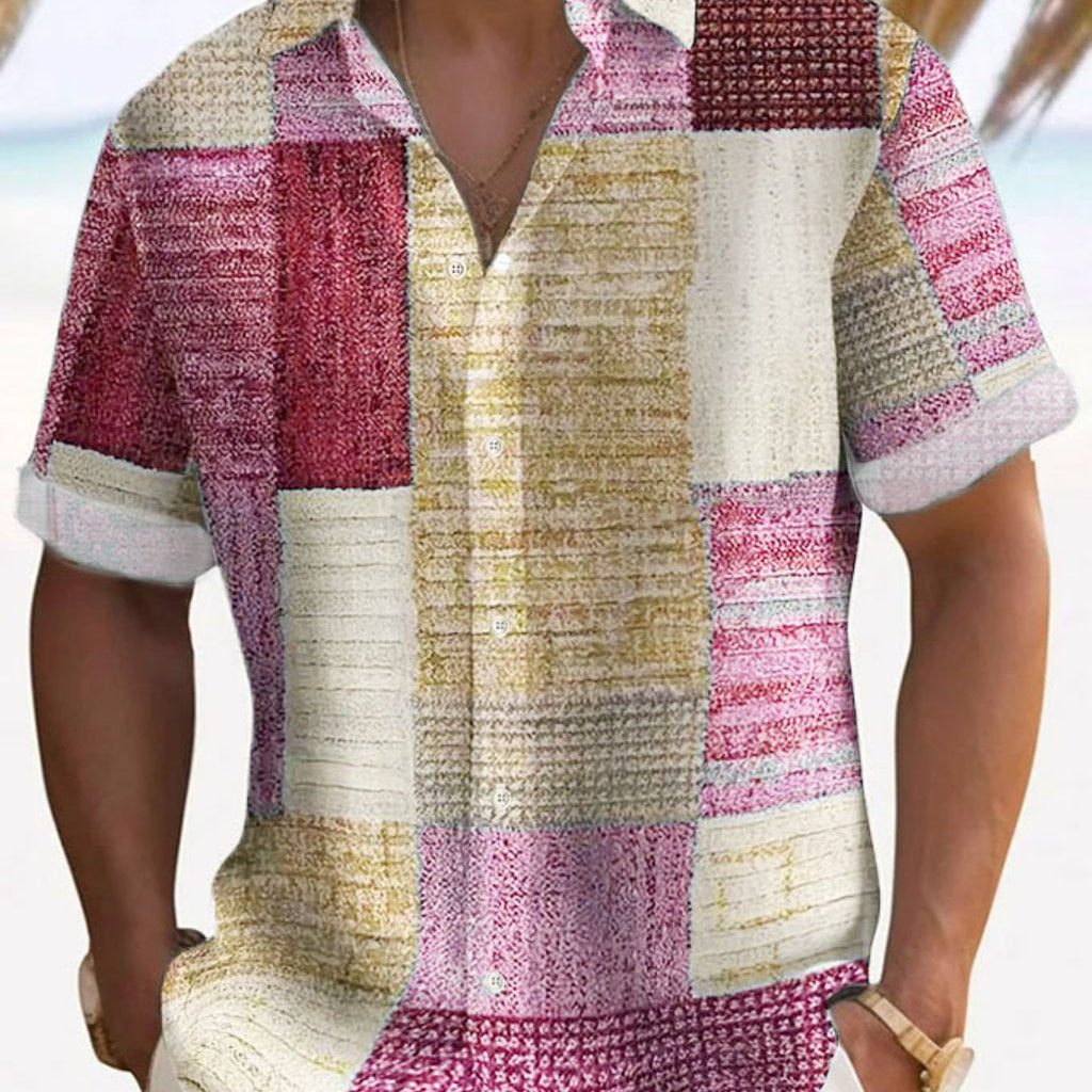 Калин - Стилна риза с къси ръкави