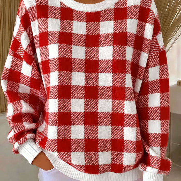 Зорница - Ръчно плетена суитка с ромбовиден модел