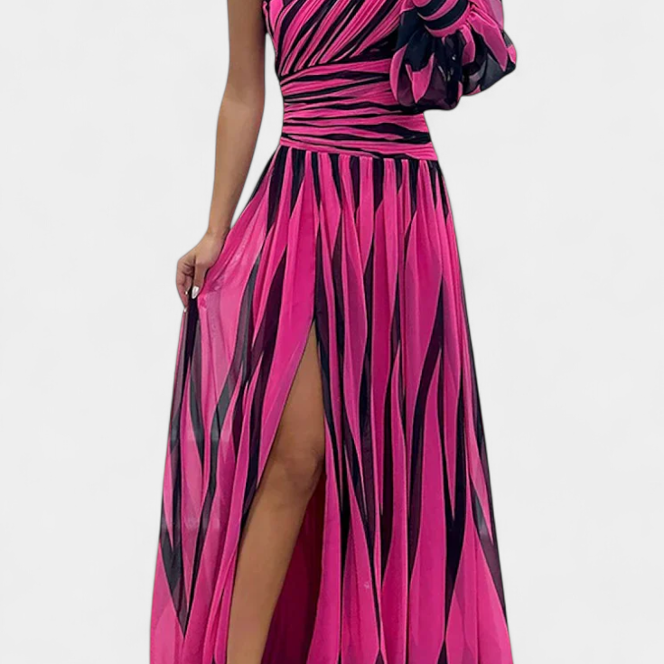 Валентина Елегантна Макси Рокля с Едно Рамо