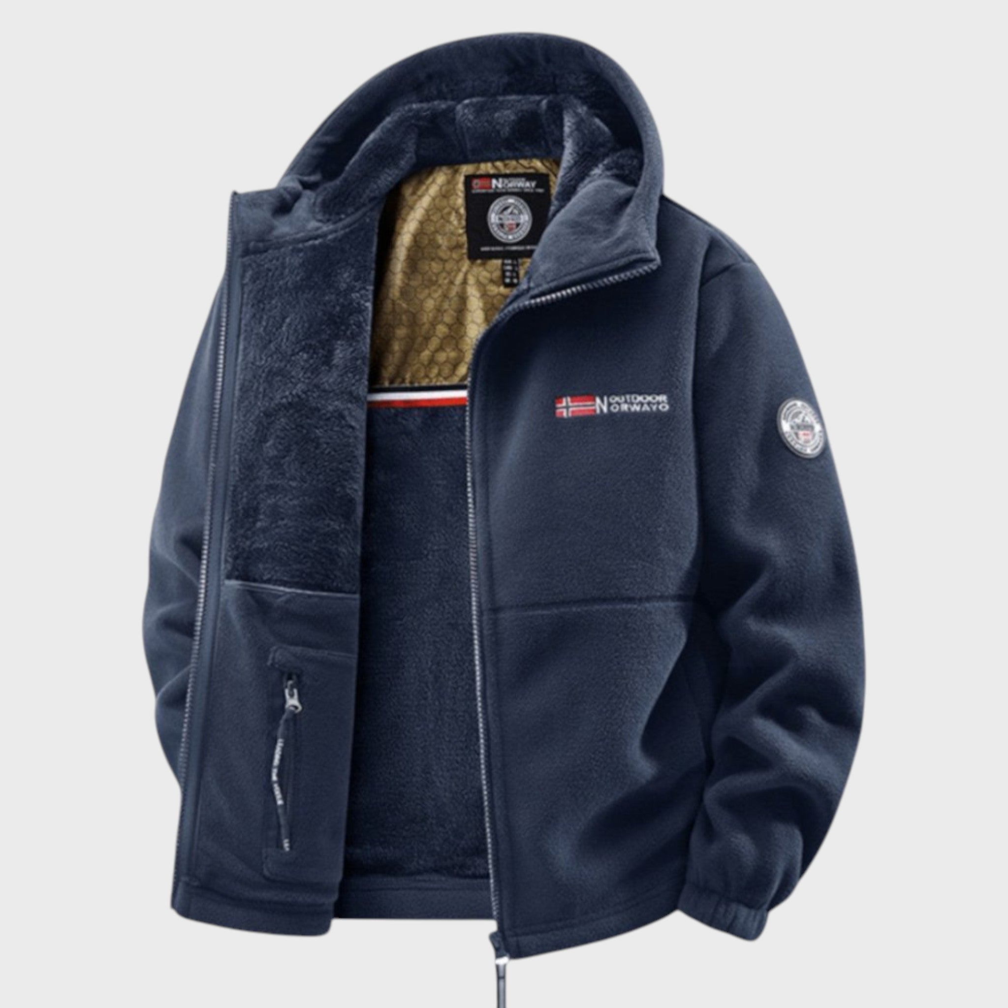 Борис - Мъжки полярен суичър с качулка