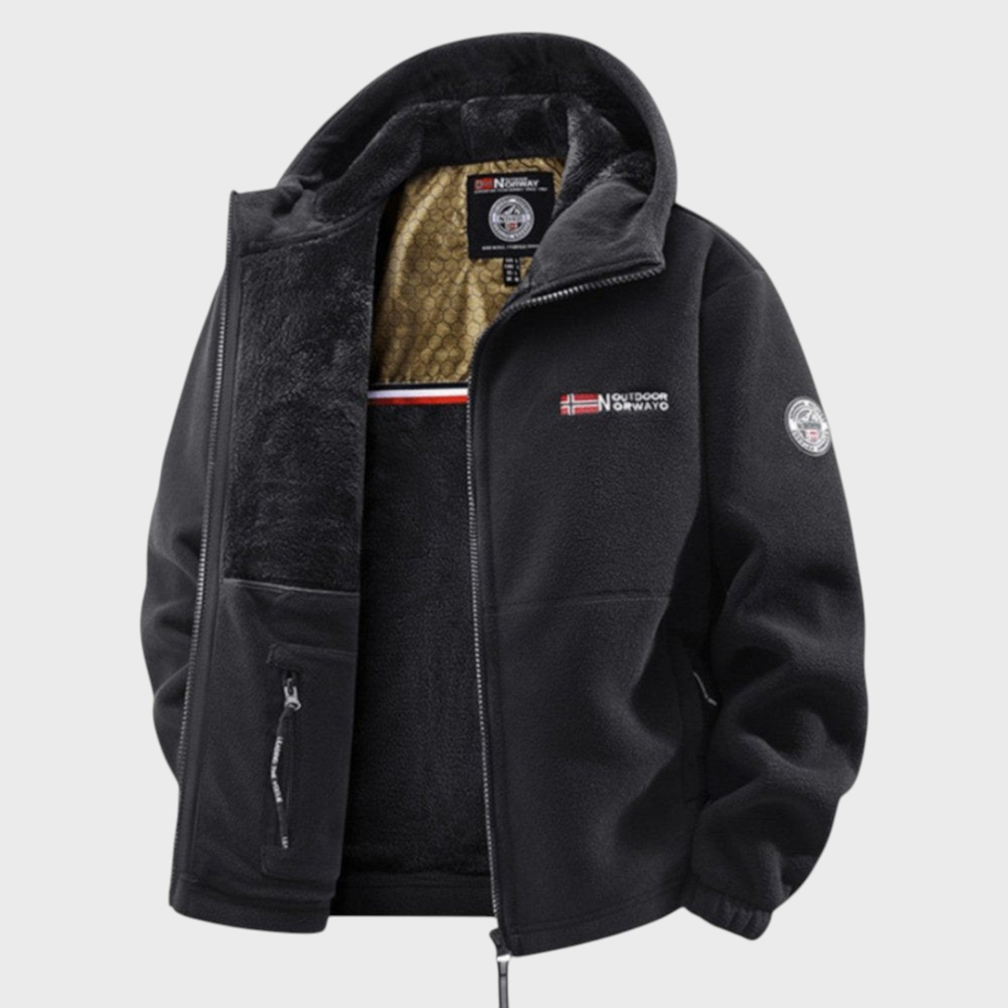 Борис - Мъжки полярен суичър с качулка