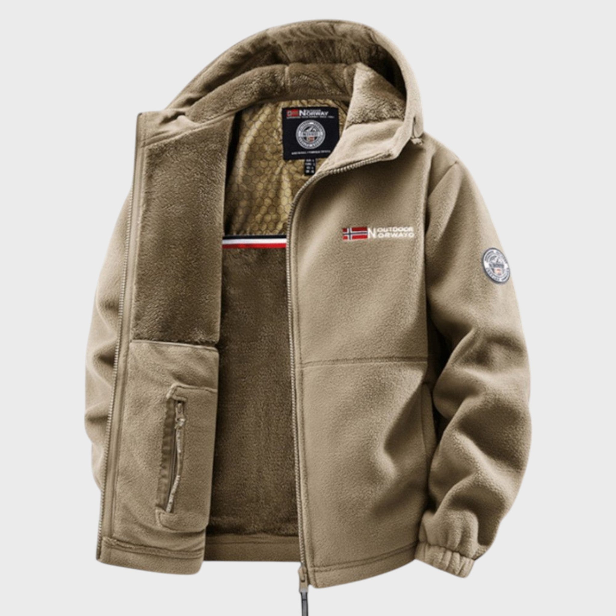 Борис - Мъжки полярен суичър с качулка