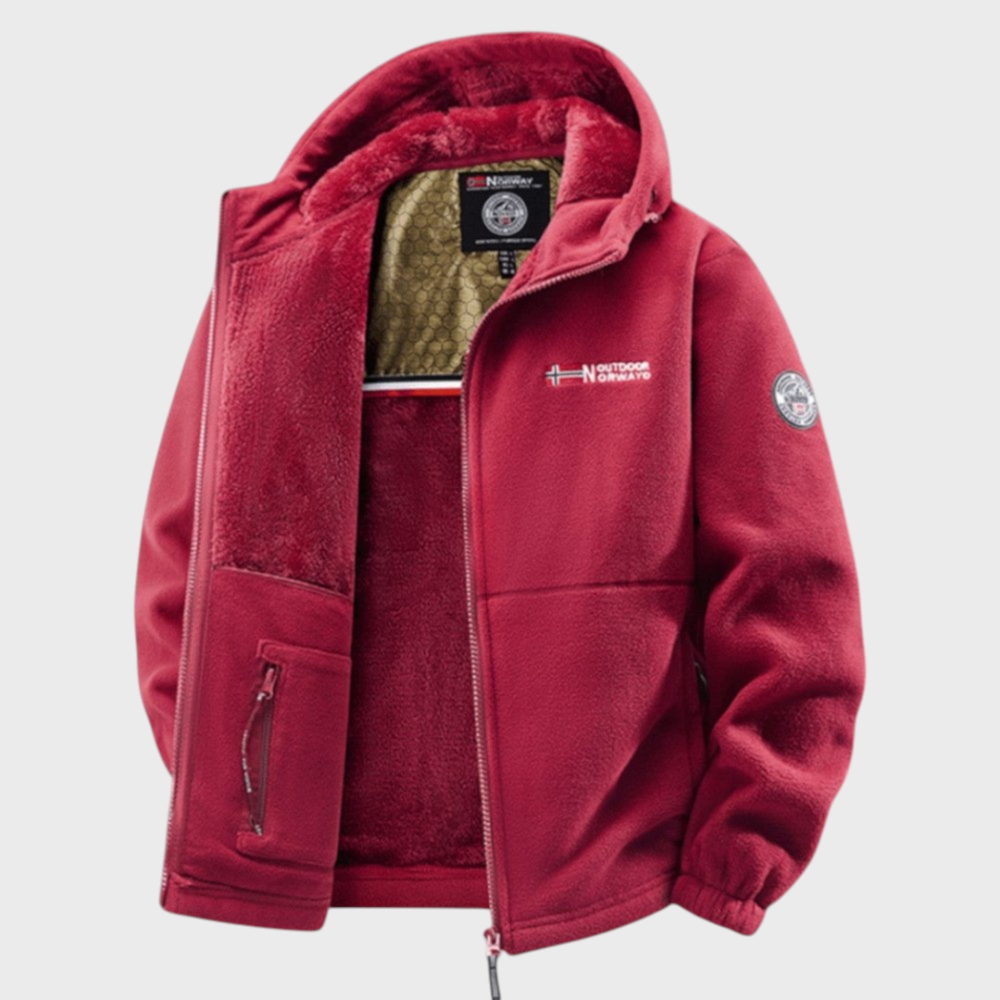 Борис - Мъжки полярен суичър с качулка