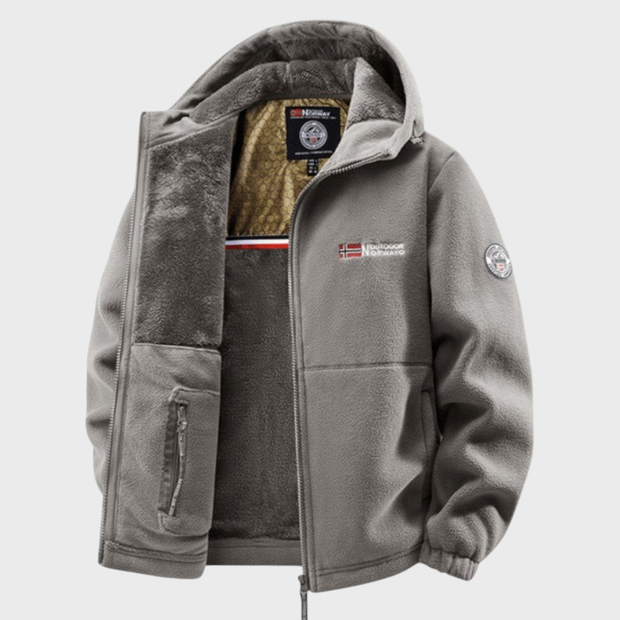 Борис - Мъжки полярен суичър с качулка