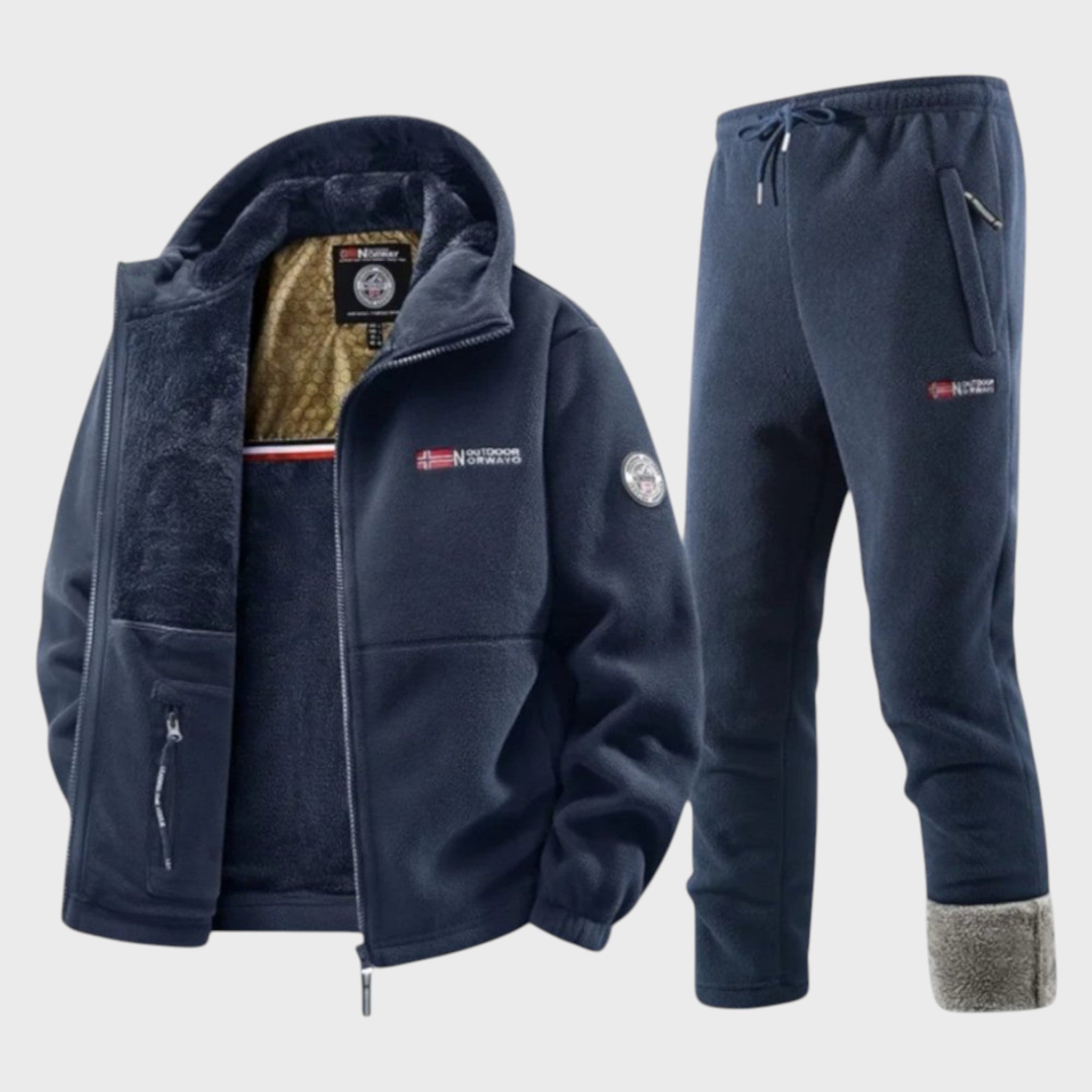 Борис - Мъжки полярен суичър с качулка