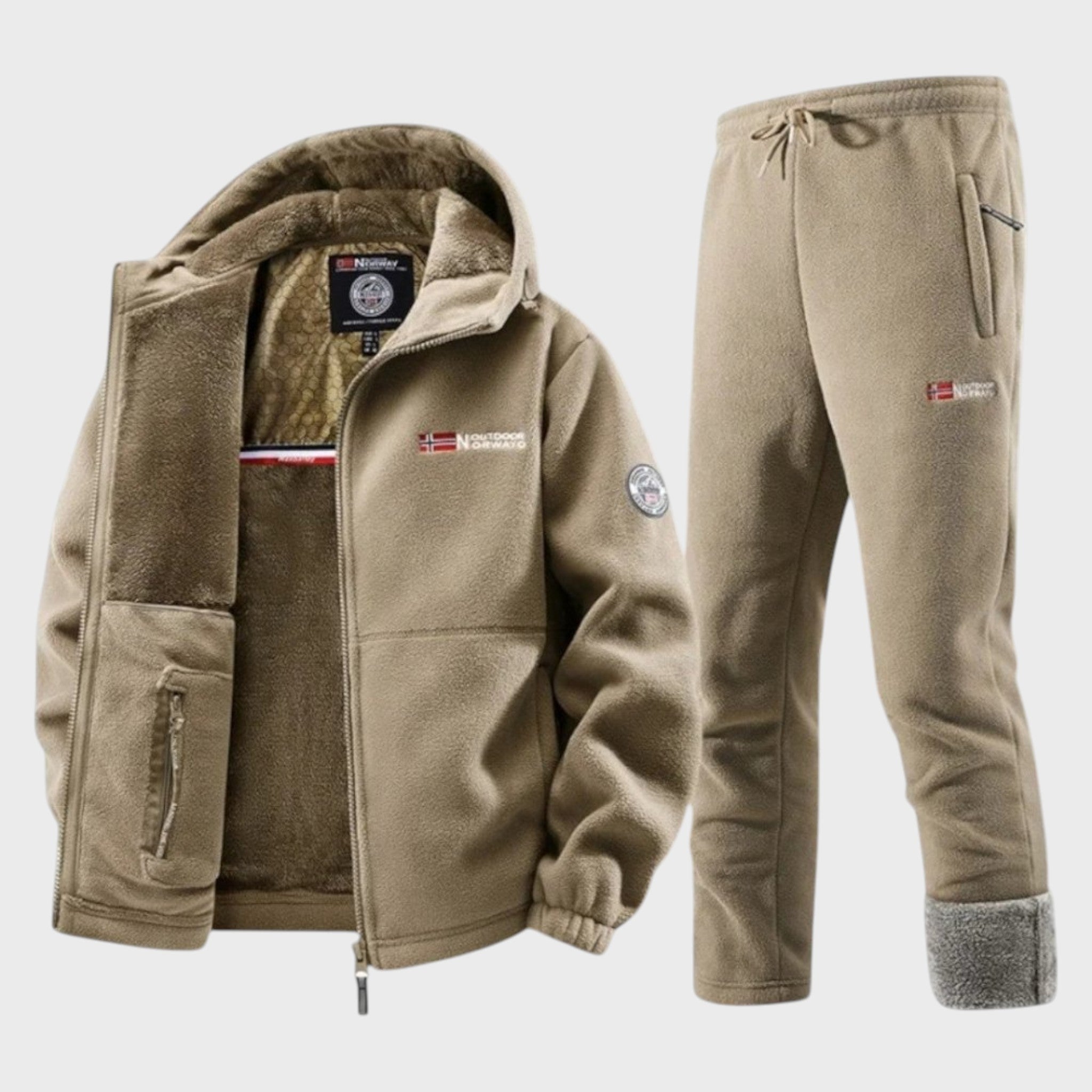 Борис - Мъжки полярен суичър с качулка