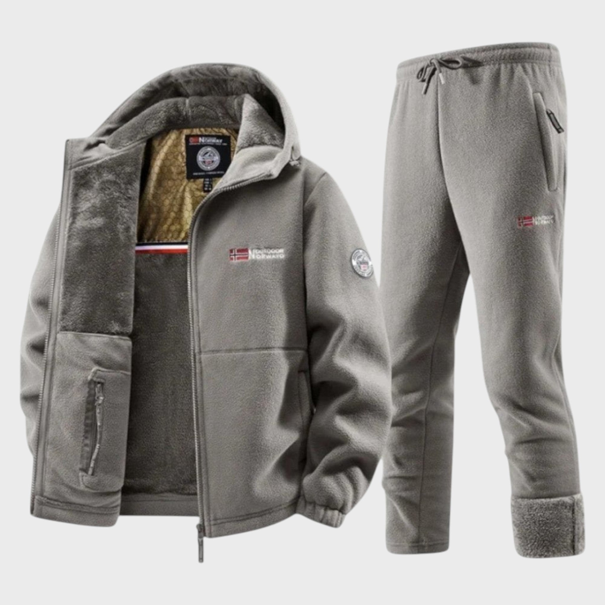 Борис - Мъжки полярен суичър с качулка