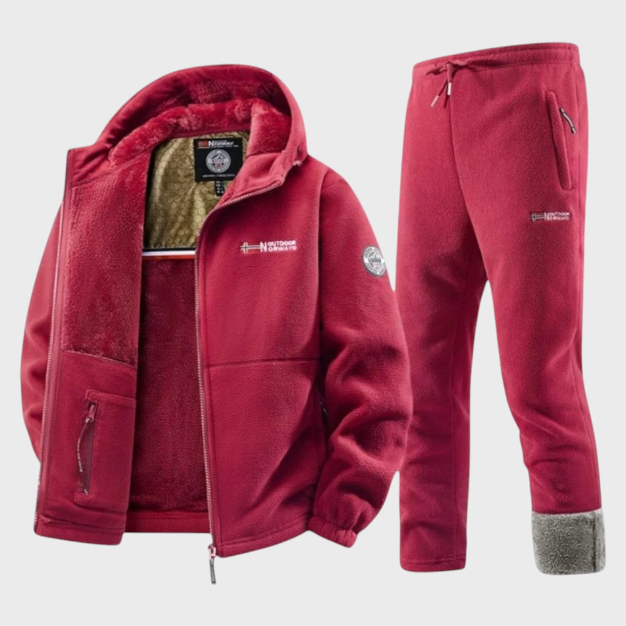 Борис - Мъжки полярен суичър с качулка