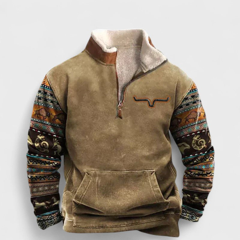 Иван - Винтидж Суитшърт с Ренесансов Принт